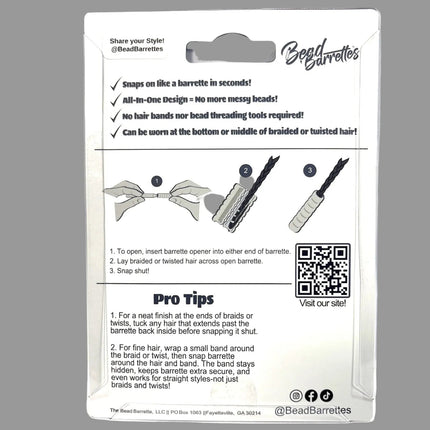 Bead Barrettes® Snap-On Hair Beads