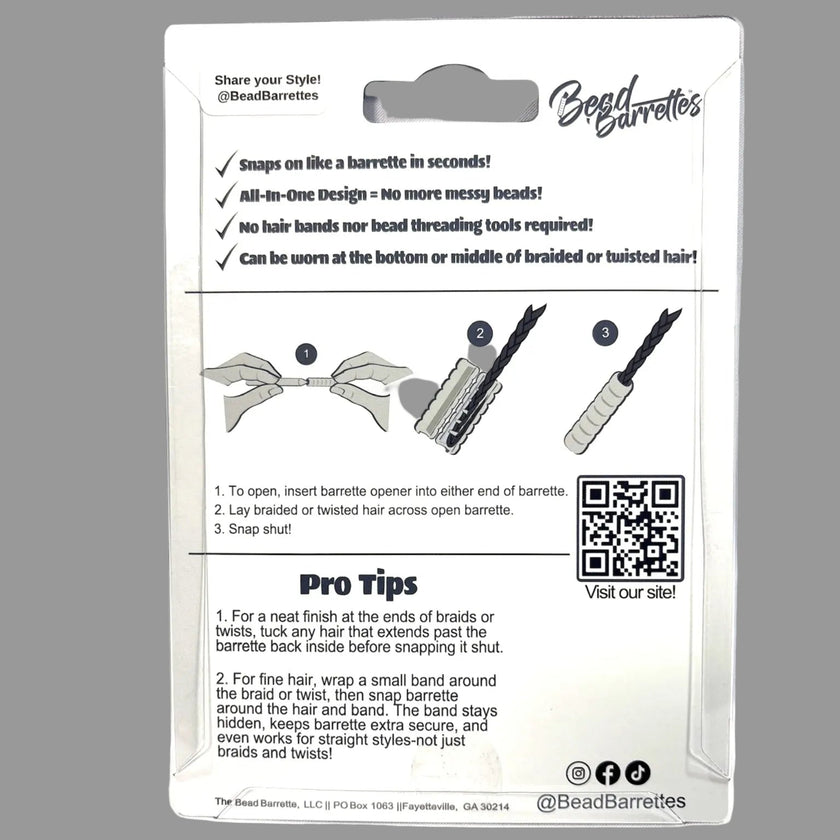 Bead Barrettes® Snap-On Hair Beads