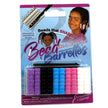 Pack of Bead Barrettes in assorted colors,  Beads that snap on like a barrette.