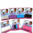 Several Package of Bead Barrettes  representing colors clear, purple, blue, black, white, pink and assorted colors.  Beads that snap on like a Barrette!